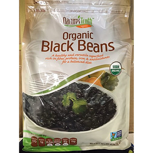 Nature's Truth Organic Black Beans, 10 Pounds