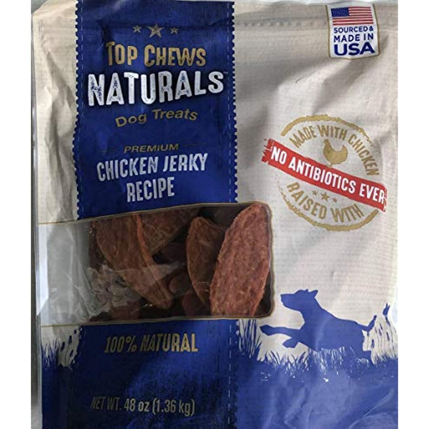 Top Chews Chicken Jerky 2Pack ( 48oz Each) Nkvlcd
