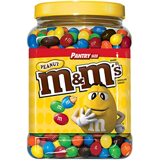 M&M'S Chocolate Candy Pantry, 3.87 Pound, Peanut, 124 Oz (Pack of 2)