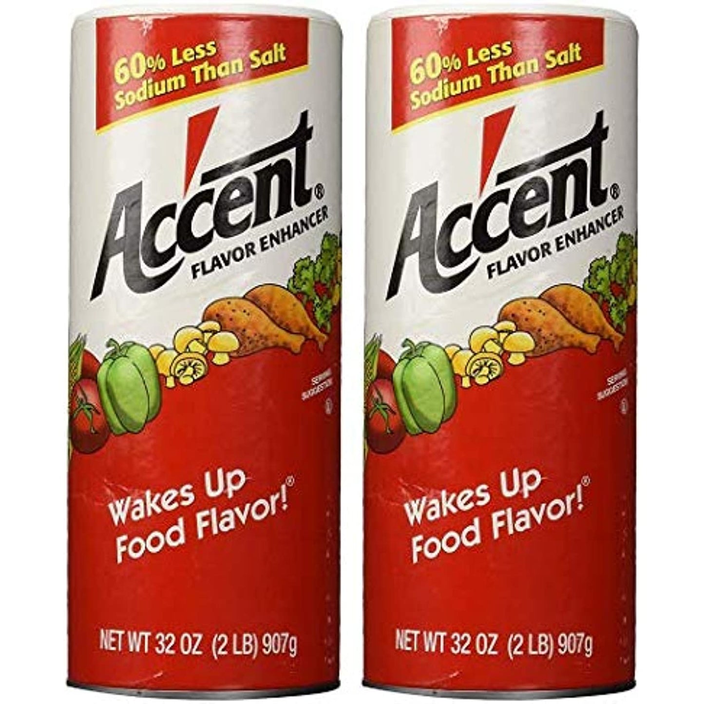 Ac'cent Flavor Enhancer - 2 lb. canister (pack of 2)