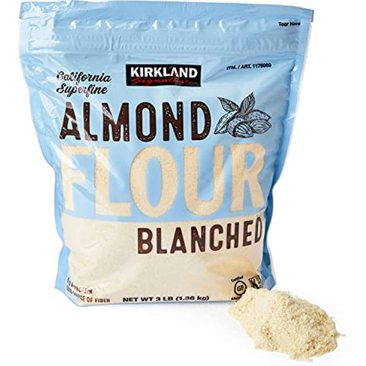 Kirkland Signature Almond Flour Blanched California Superfine, 3 Pound (Pack of 1)