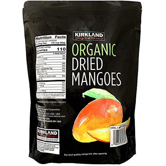 Kirkland Signature Organic Dried Mango, 40 Ounce - PACK OF 2