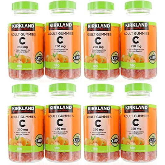 Kirkland Signature Vitamin C 250 mg, 360 Adult Gummies Pack of 4