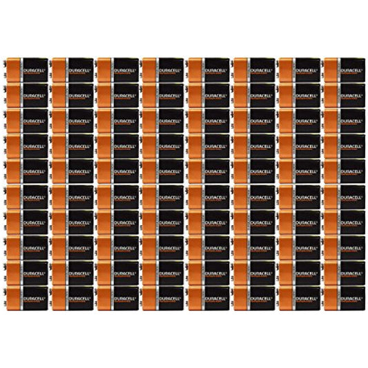 Pack of 80 Duracell Duralock MN1604 9 Volt Alkaline Battery - Bulk Pack
