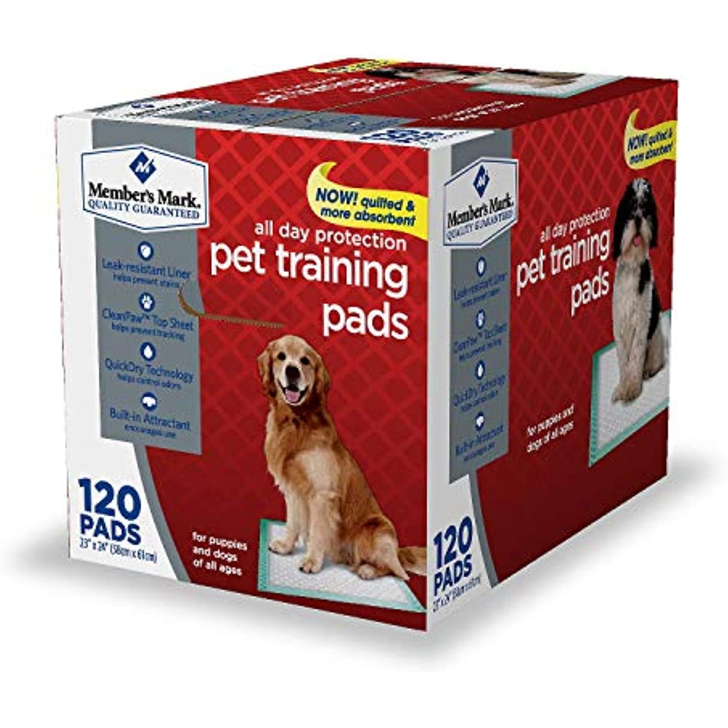 Member's Mark Pet Training Pads, (23" x 24" (Pack of 4))