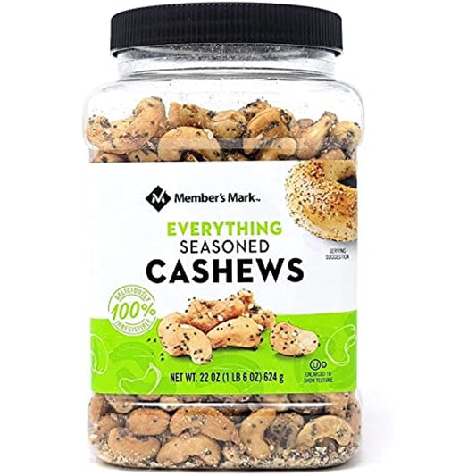 Member's Mark Everything Seasoned Cashews, 22 Oz