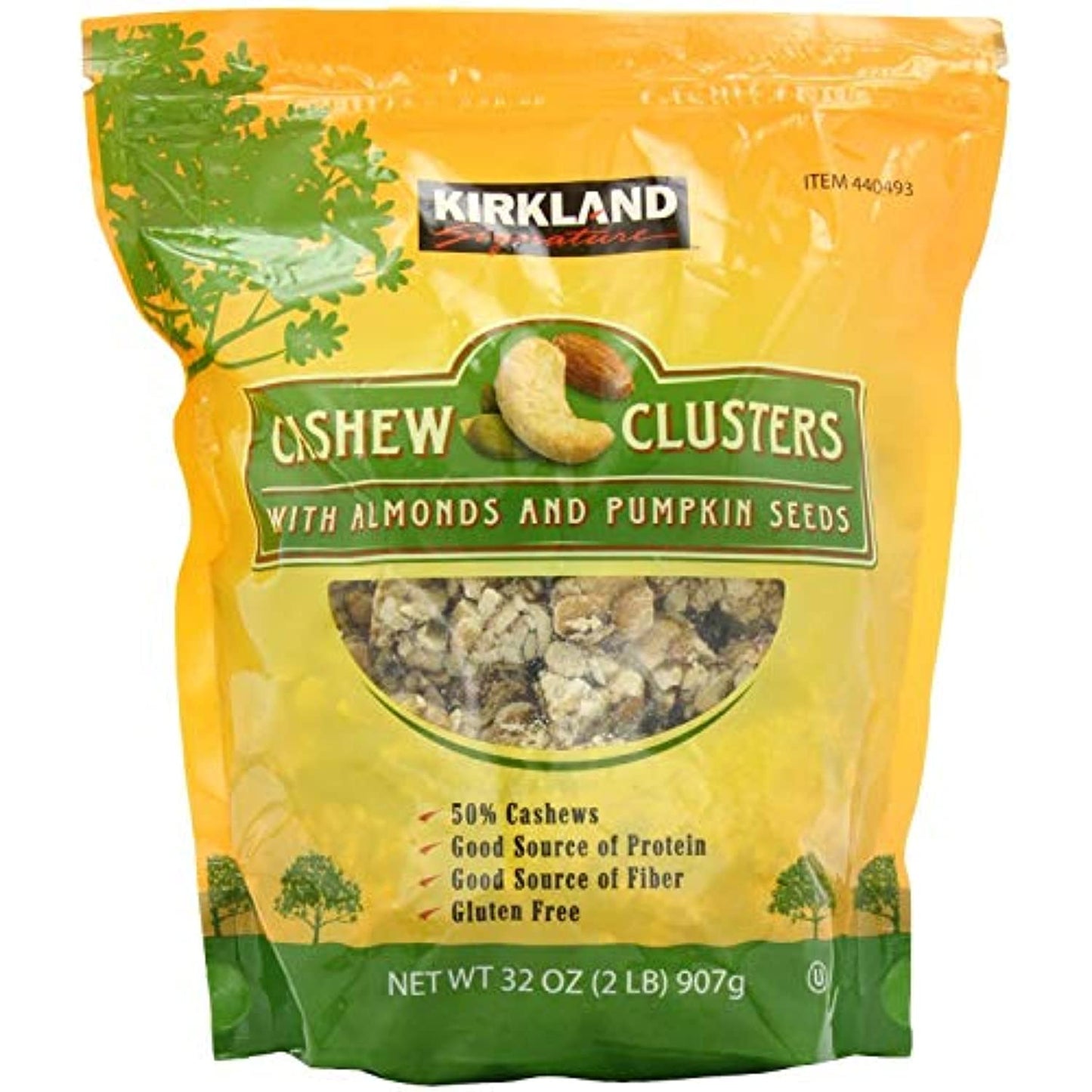 Kirkland Signature Cashew Clusters - 907g