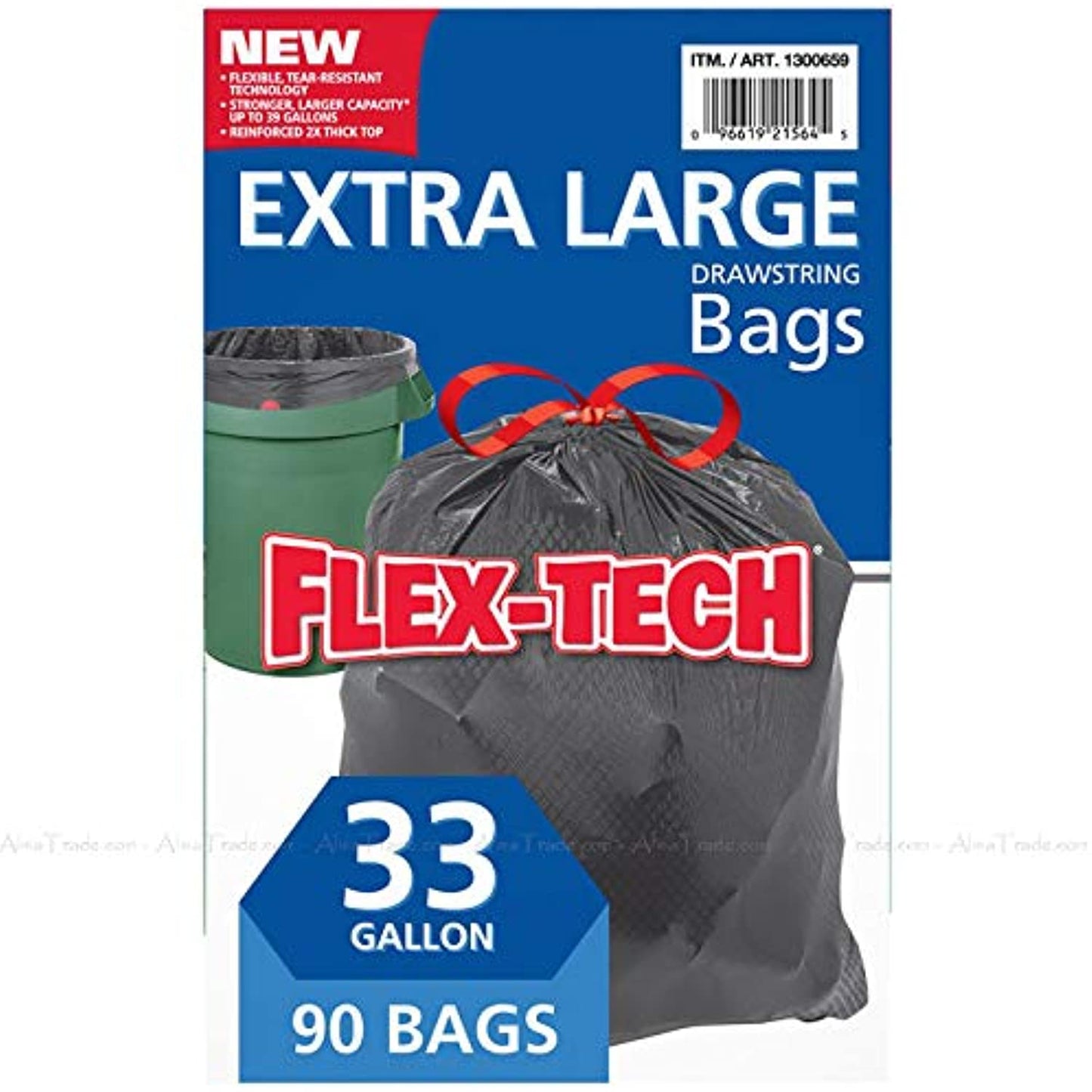 Kirkland Signature Flex-tech 33 Gallon Trash Bag, 90count, 1count