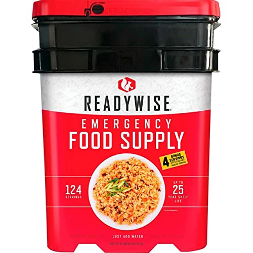 ReadyWise 124 Serving Ultimate Preparedness Pack, 25 Year Shelf Life, Freeze-Dried Survival-Food Disaster Kit, Camping Food, Prepper Supplies, Emergency Supplies