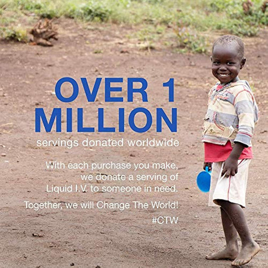 Liquid I.V. Hydration Lemon Lime Electrolyte Powder Drink Mix, 28 Count