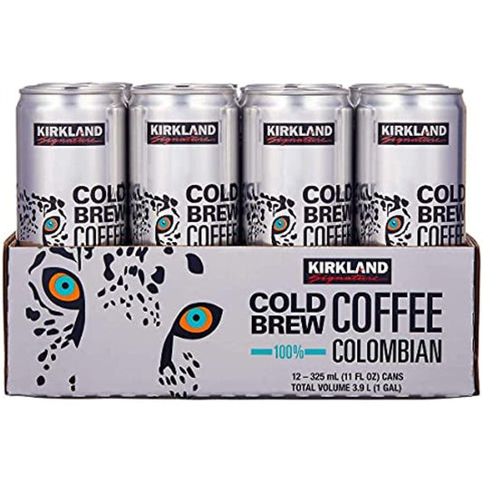 KIRKLAND SIGNATURE Signature Cold Brew Colombian Coffee, 11 Fl Oz (Pack of 12)