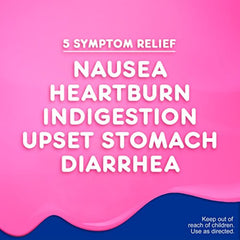 Pepto Bismol Ultra Liquid, 2X Concentrated Formula, Upset Stomach Relief, Bismuth Subsalicylate, Multi-Symptom Gas, Nausea, Heartburn, Indigestion, Diarrhea Relief, Cherry, 12 OZ Liquid (3 Pack)
