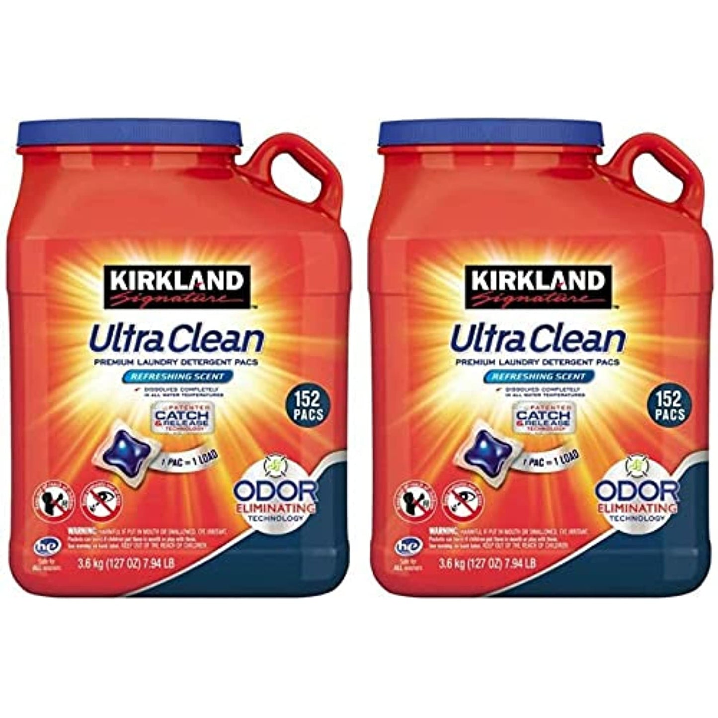 Kirkland Signature Ultra Clean Laundry Detergent (152 Pacs (2 Pack))