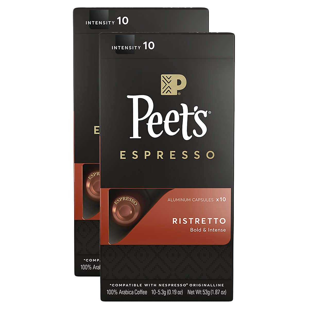 Peet's Coffee Espresso Capsules Variety Pack 20 Each (80 Count) for Nespresso Original Brewers Single Cup Coffee Pods