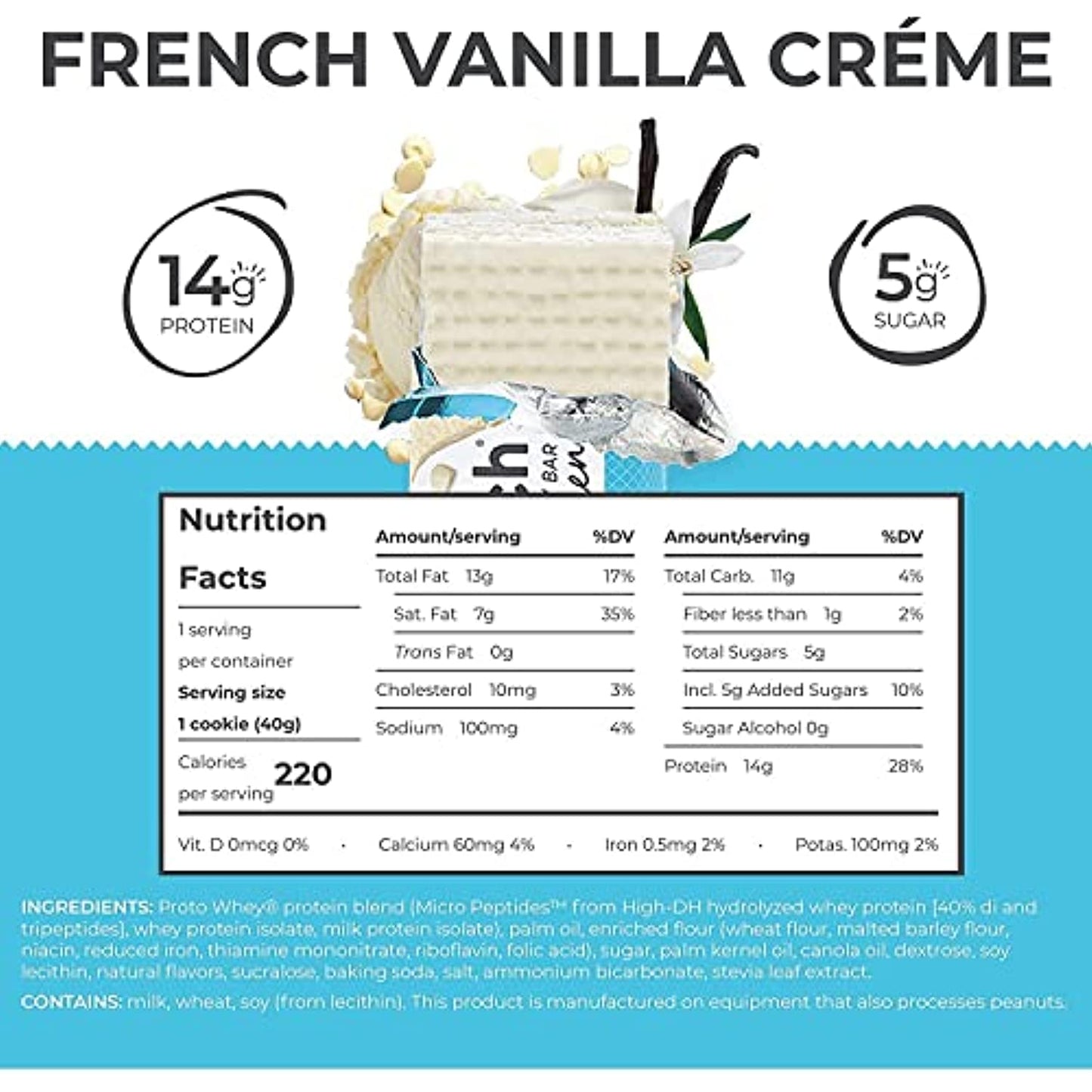 Pwr Crnch Bar, Fr/Vanilla Crm, 1.4 oz ( Value Bulk Multi-pack)