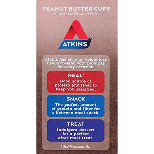 Keto Friendly Atkins Endulge Peanut Butter Cups Pack, 26.4 Ounce (Pack of 44)