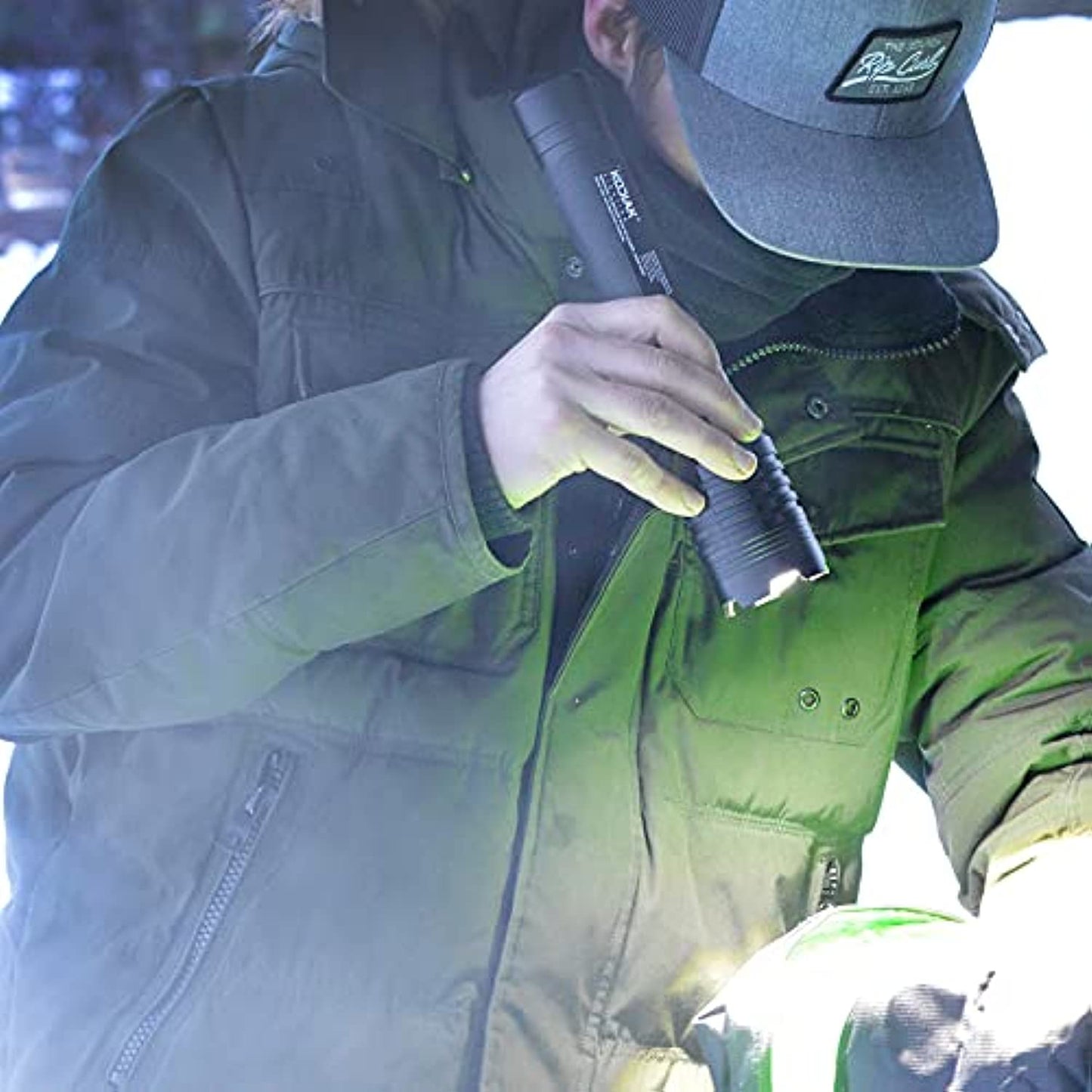 Kodiak Kiran 10000 Lumen | Rechargeable | High Lumen Tactical Flashlight | 5000mAh | 3 Brightness Settings | Charge Your Mobile Phone | Aerospace Grade | Great for Camping, Hiking and Emergencies