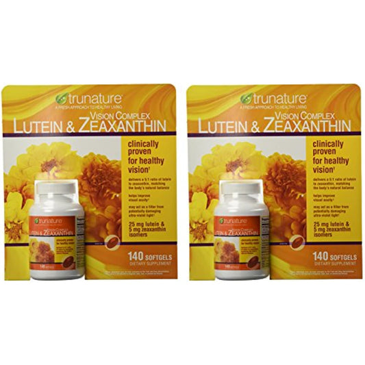 TruNature Vision Complex with Lutein & Zeaxanthin - Great Value Pack of 2 (Total 280Ct Softgel Type) x#vswa