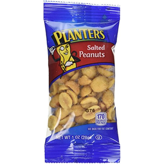 Planters Nuts on the Go Salted Peanuts, 1 oz single-serve bags, 48-Count