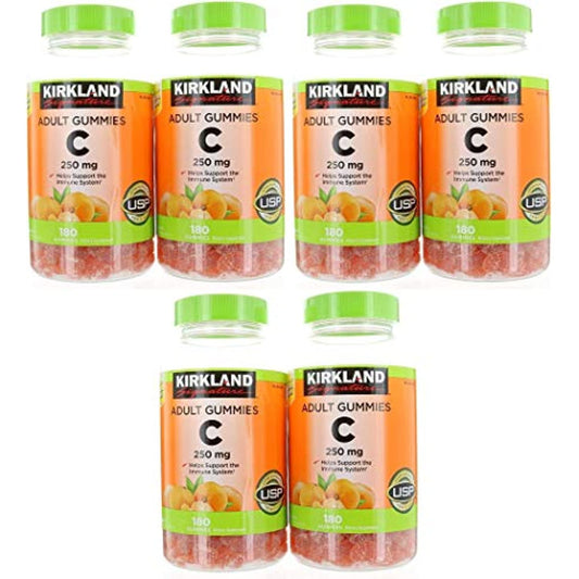 Kirkland Signature Vitamin C 250 mg, 360 Adult Gummies Pack of 3