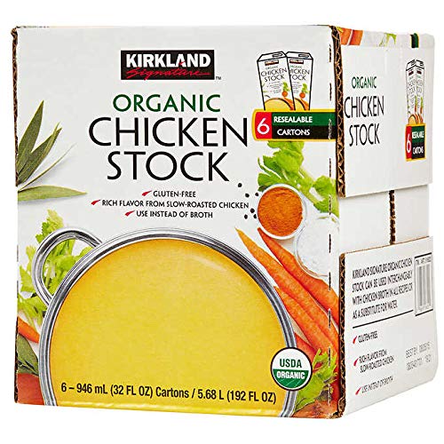 Kirkland Signature Organic Chicken Stock 12 count