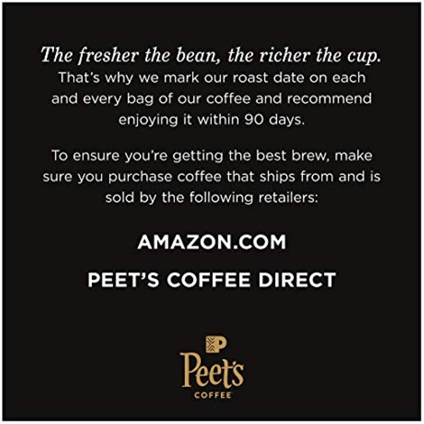 Peets Coffee, Major Dickason's Blend, Whole Bean 32oz