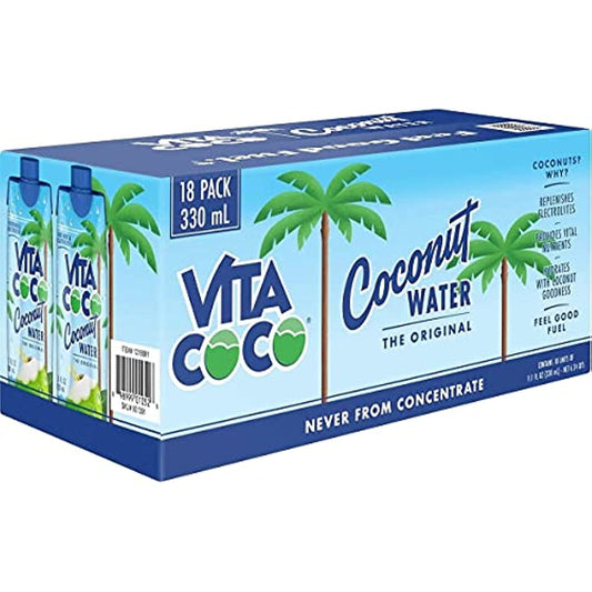 Vita Coco Coconut Water, Original, 11.1 Fl Oz (Pack of 18)