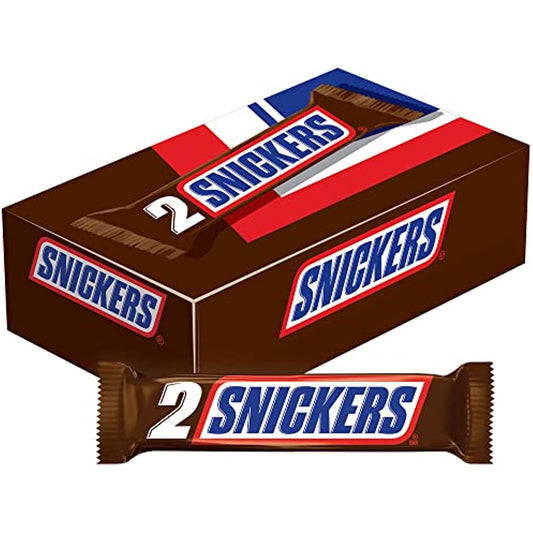 SNICKERS Sharing Size Chocolate Candy Bars 3.29-Ounce Bar 24-Count Box