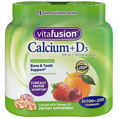 Vitafusion Calcium Supplement Gummy Vitamins, 200ct