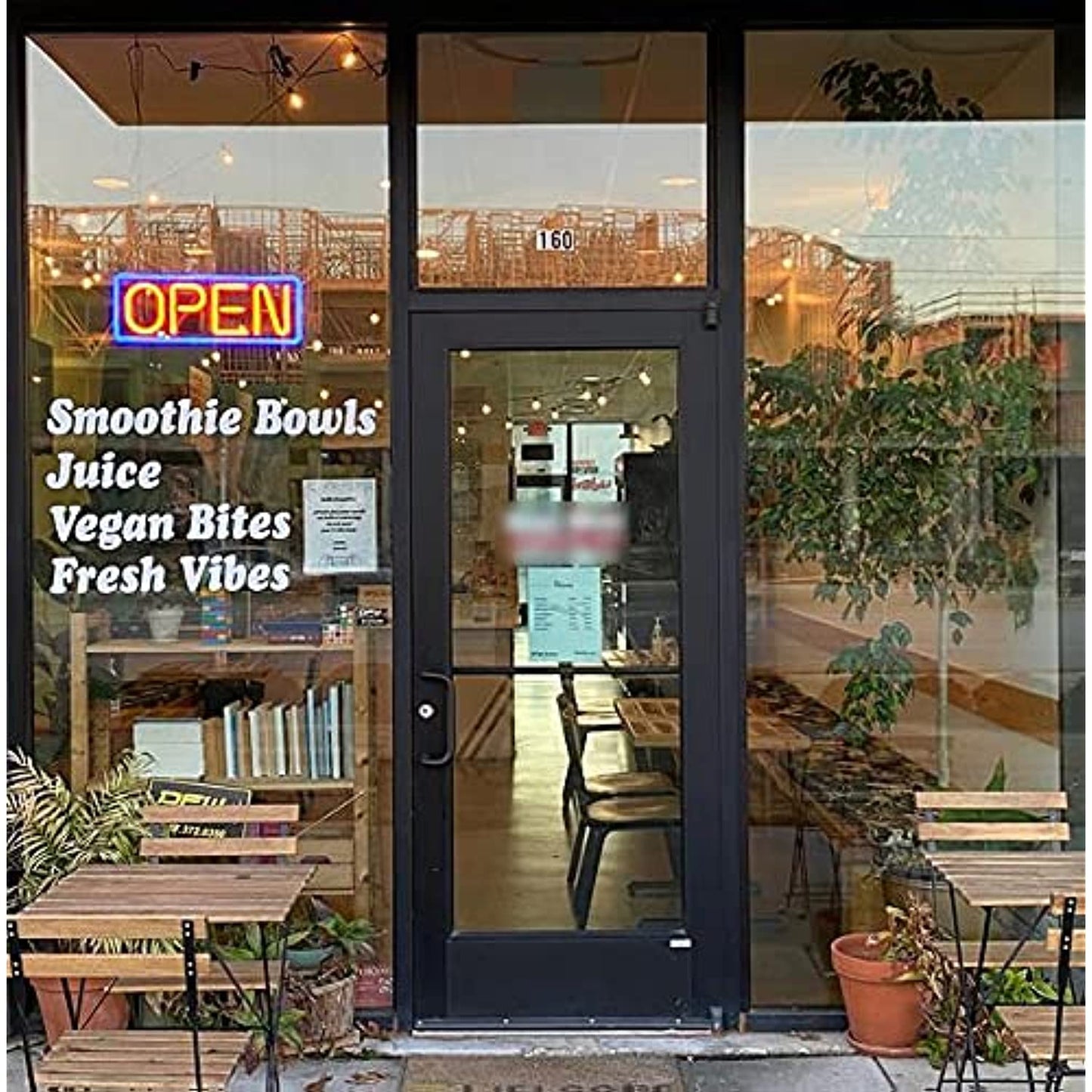 Pro-Lite Ultra Bright Electronic LED Neon Multi-Color Business Store Window Open Sign, 8.25" H x 22" W x 2" D, 7 Programmable Border Colors, 9 Animation Effects & Speed Control, Wireless Remote