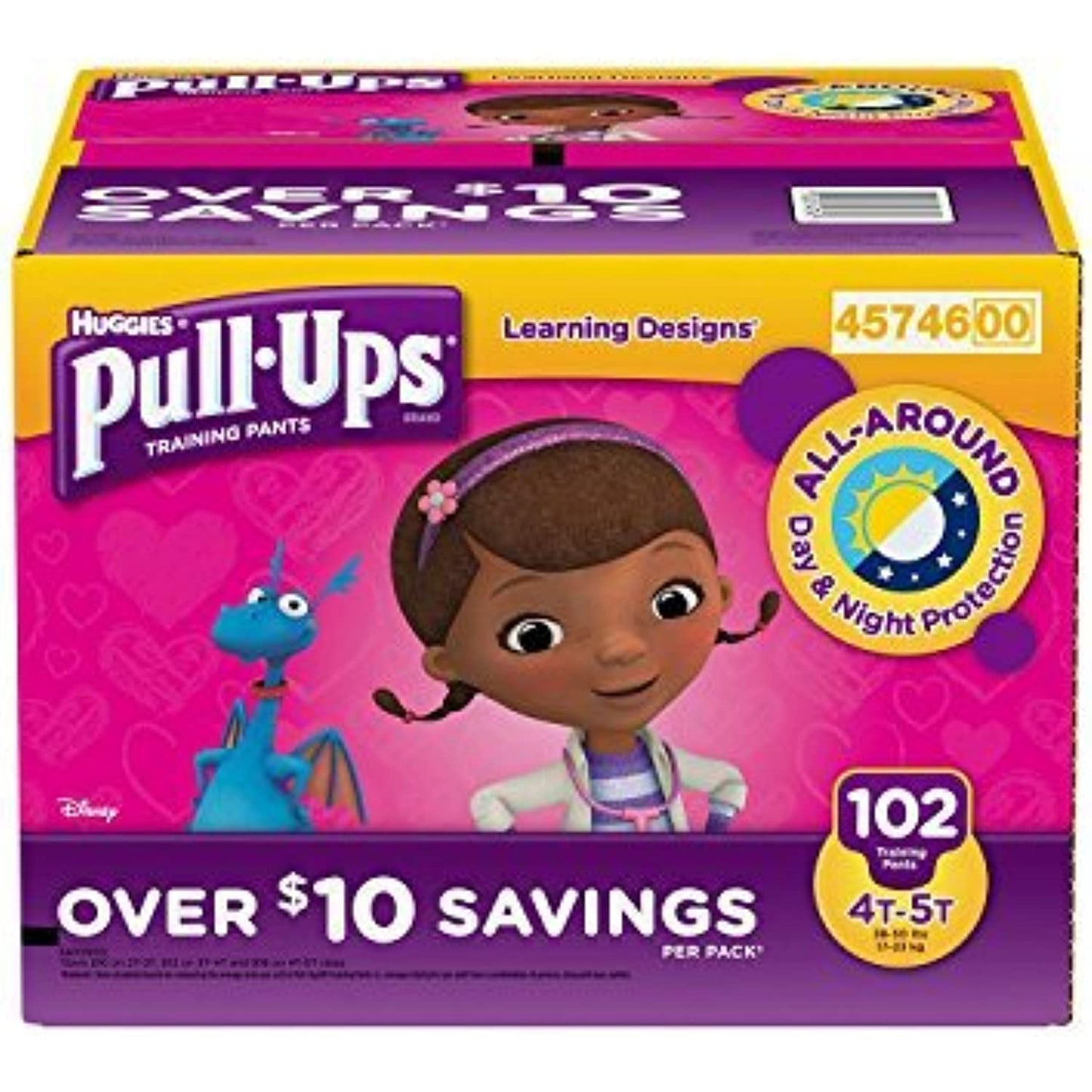 Huggies Pull-ups Training Pants for Girls (Size XL, 4T - 5T, 102 Count)