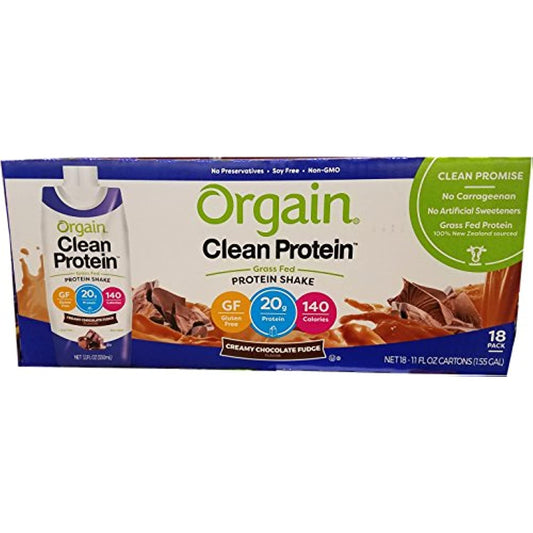 Orgain Clean Protein Shake Chocolate, 198 Fluid Ounce