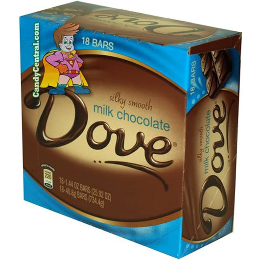 Dove Milk Chocolate Bar 1.44 oz (18 Ct)