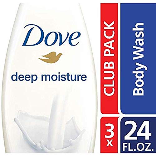 Dove Deep Moisture Nourishing Body Wash, 24 oz, Pack of 3