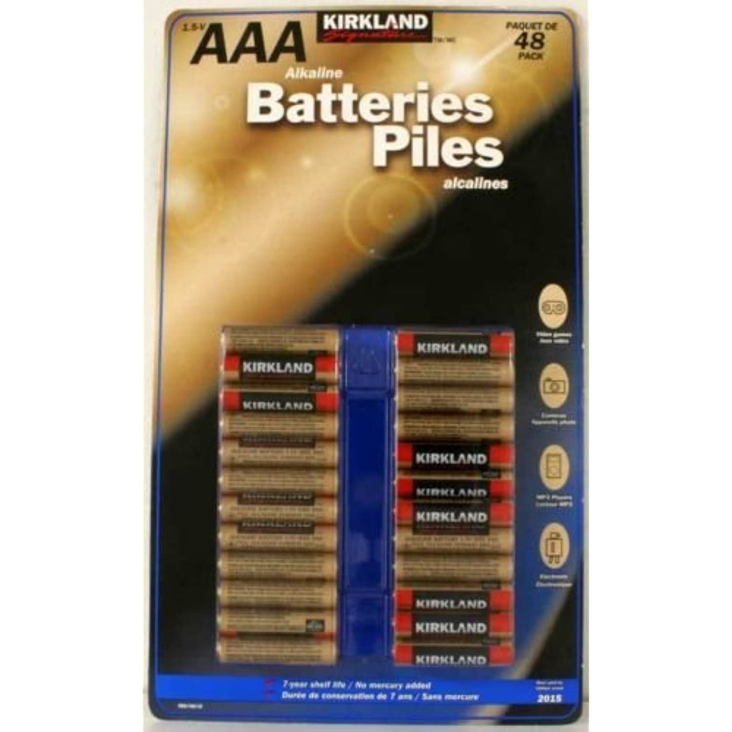 4 Wholesale Lots Kirkland Signature AAA Alkaline Batteries, 192 Batteries Total