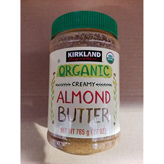 Kirkland Signature Organic Creamy Almond Butter, 27 Ounce, Pack of One