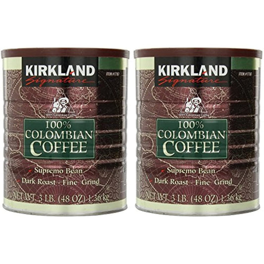 Signature 100% Colombian Coffee Supremo Bean Dark Roast-Fine Grind, 6 Pound ,Signature-ykgj