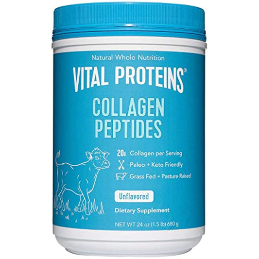 Vital Proteins Collagen Peptides - Pasture Raised, Grass Fed, Paleo Friendly, Gluten Free, Single Ingredient