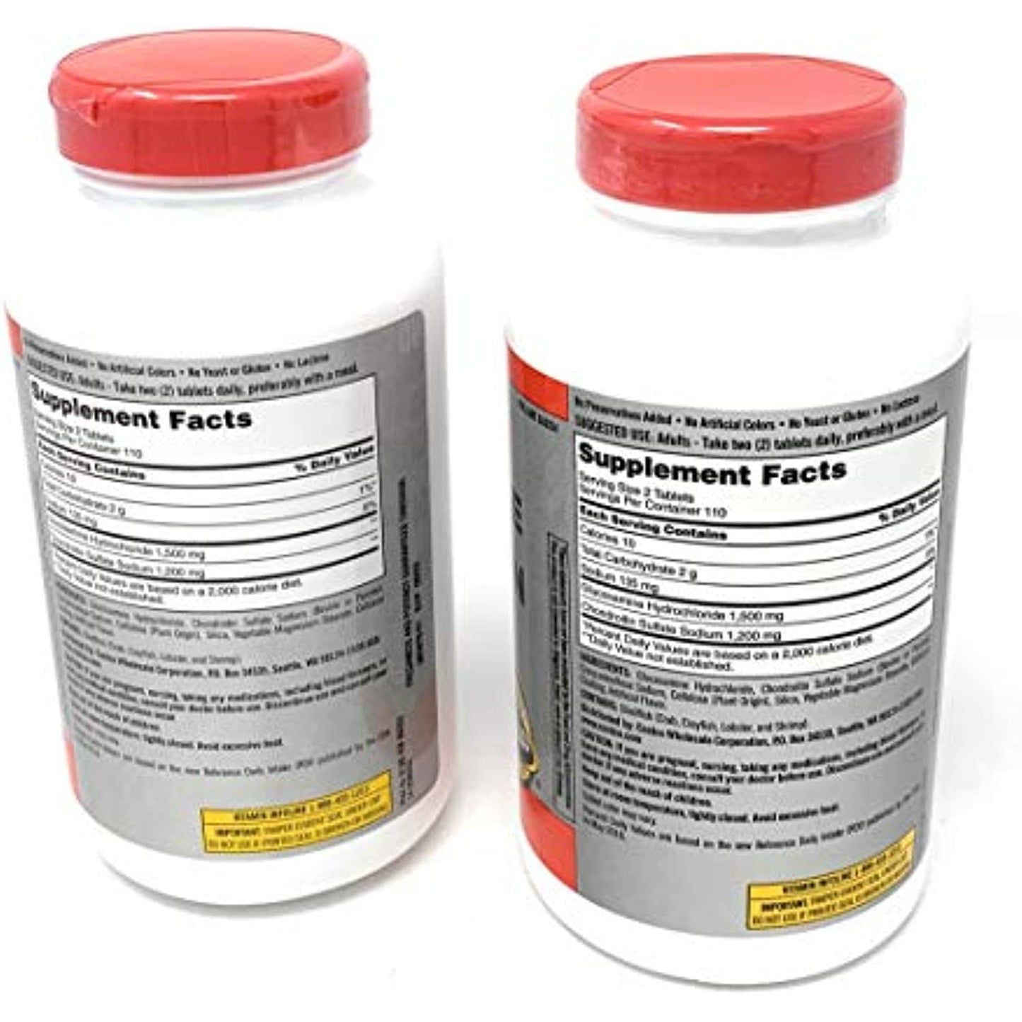 Kirkland Signature Extra Strength Glucosamine 1500mg/Chondroitin 1200mg, 220 Count (2 Pack)