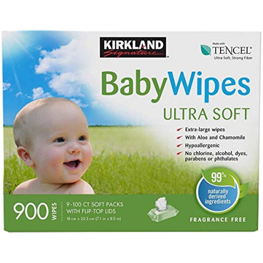 KIRKLAND Signature Baby Wipes (900 Wipes)