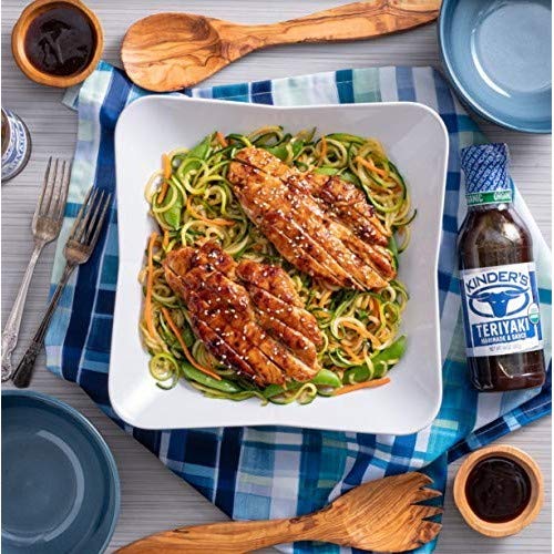 Kinder's Organic Teriyaki Marinade & Dipping Sauce Premium Quality 2 Glass Bottles 30 oz. (850g) each.