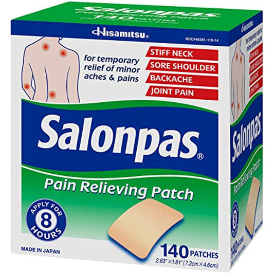 Salonpas Pain Relieving Patch, 140 Patches