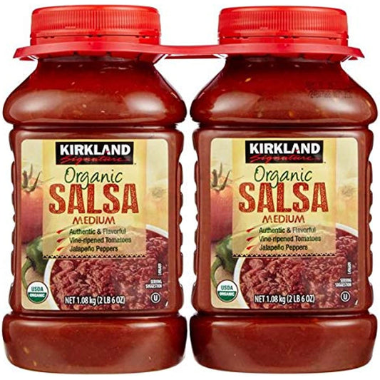 Kirkland Signature Expect More Organic Medium Salsa, 2 x 38 oz