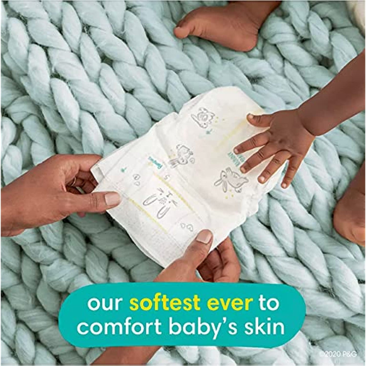 Pampers Swaddlers Disposable Diapers Size 1 , 210 Count