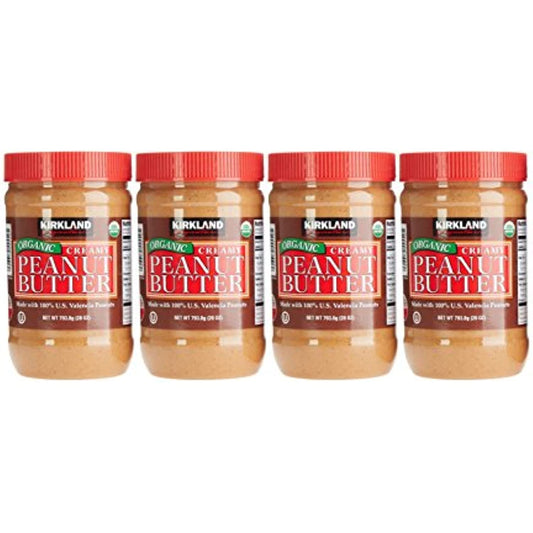 Organic Creamy Peanut Butter, 28 Oz Jars (Pack of 4)