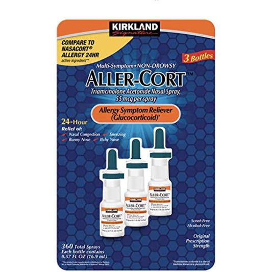 Kirkland Signature Aller-Cort, 3 Bottles