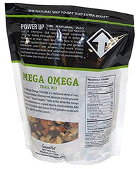 Gourmet Nut Power Up Trail Mix 26oz Each (2 PACK) Mega Omega Trail Mix 26 oz Each Bag