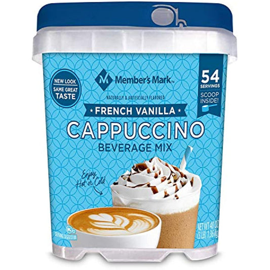 Member's Mark French Vanilla Cappuccino Beverage Mix 2Pack (48 oz Each)