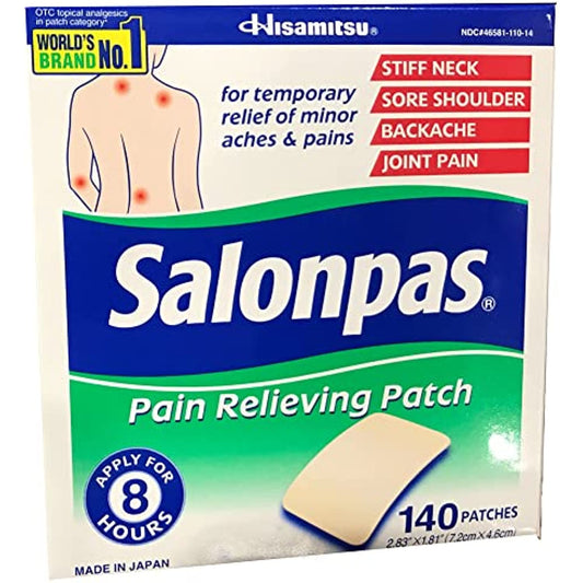 Salonpas Pain Relieving Patches, 1 Pack (140 Count)