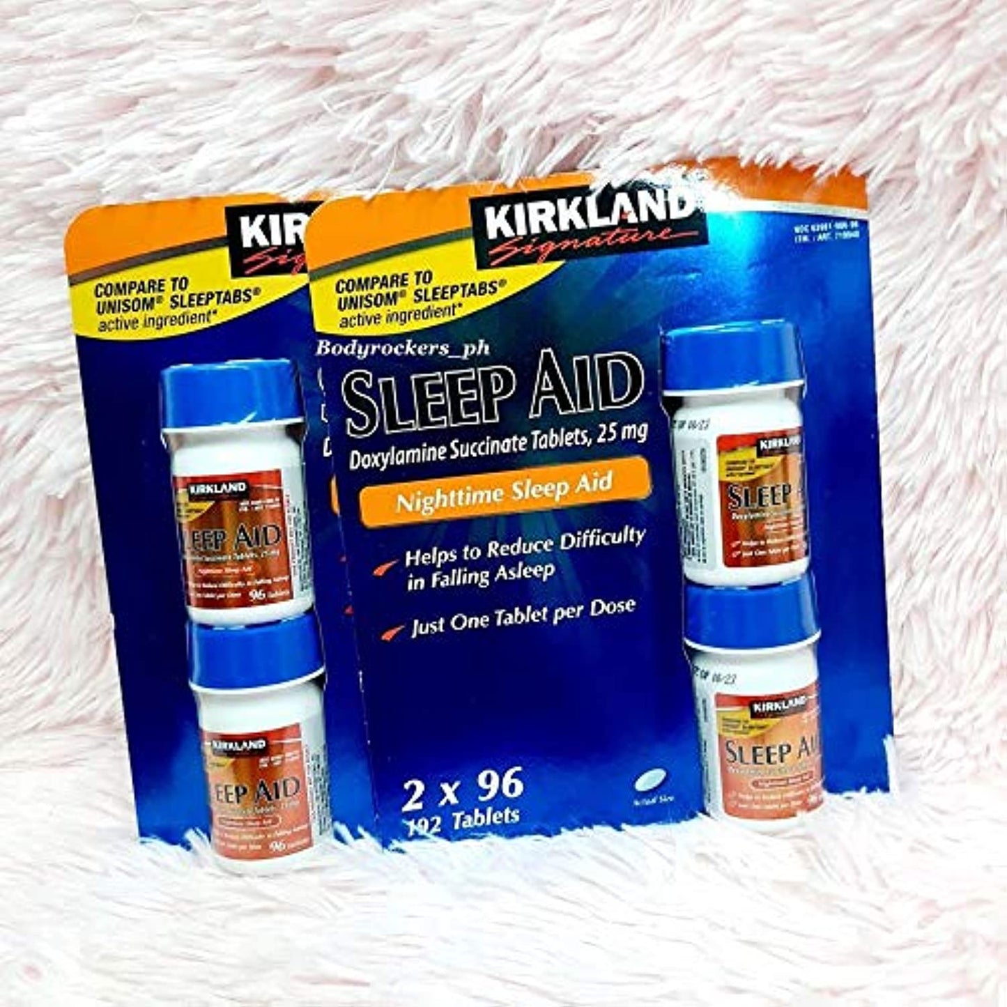 Kirkland Sleep Aid Doxylamine Succinate 25 mg 192 Tablets